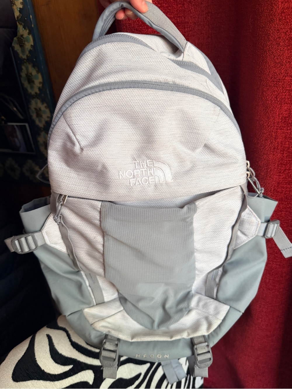 The North Face Light Gray and Gray Men's Recon Backpack